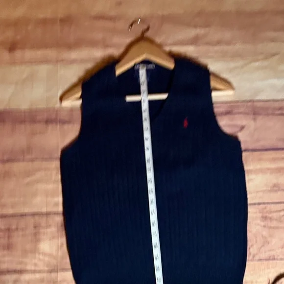 Ralph Lauren Men's Dark Blue V-Neck Sweater Vest - Picture 10 of 10